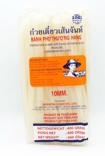 Rice Noodles 10mm 400g - Click Image to Close