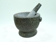 Stone Mortar with pestle 12,5cm
