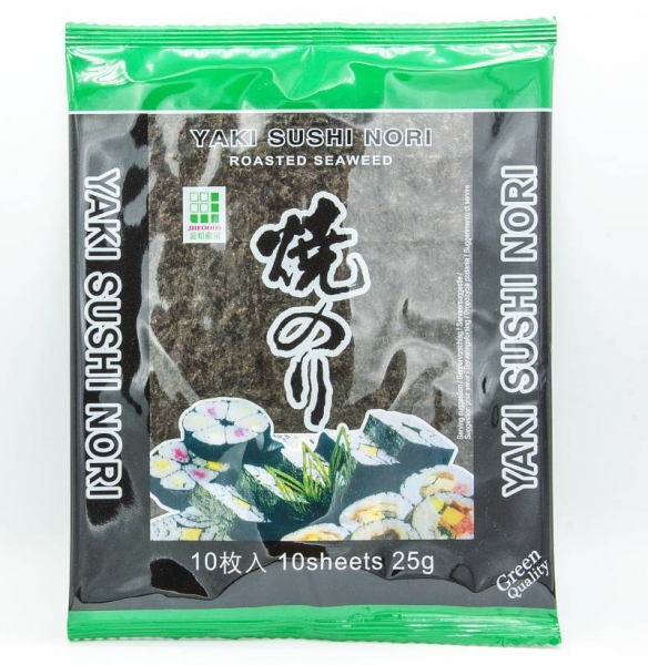 Yaki Sushi Nori grün 25g Green Quality - zum Schließen ins Bild klicken