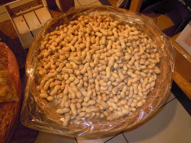 Erdnüsse - zum Schließen ins Bild klicken