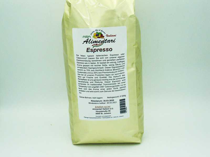 Espresso 500g - Click Image to Close