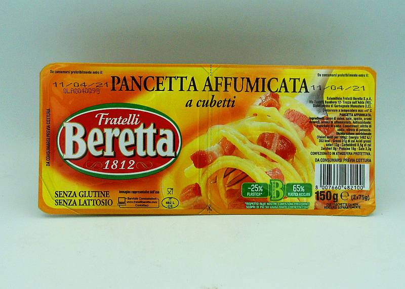 Pancetta in Würfel geräuchert 2x75g - zum Schließen ins Bild klicken