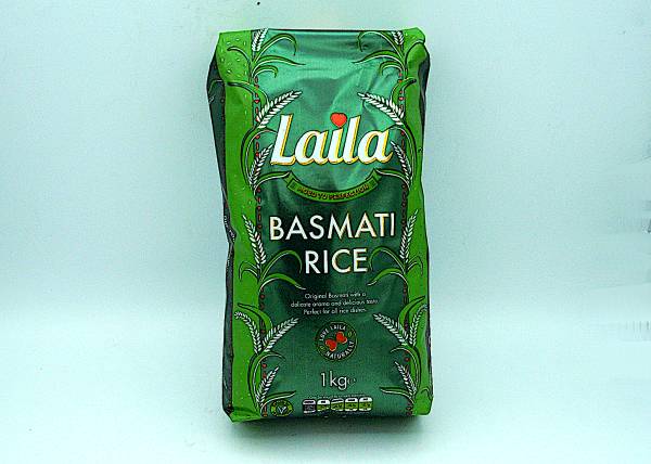 Basmati Reis Laila 1kg - zum Schließen ins Bild klicken