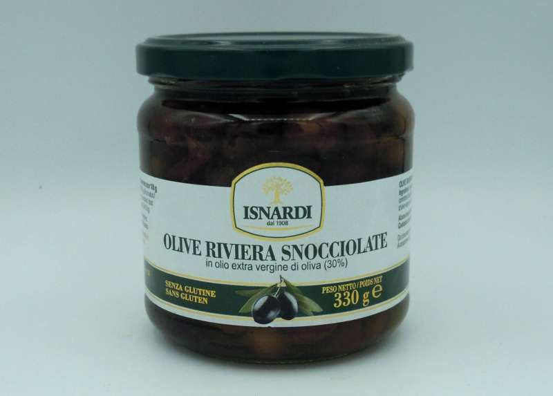 Oliven Riviera Schwarz 330g - zum Schließen ins Bild klicken